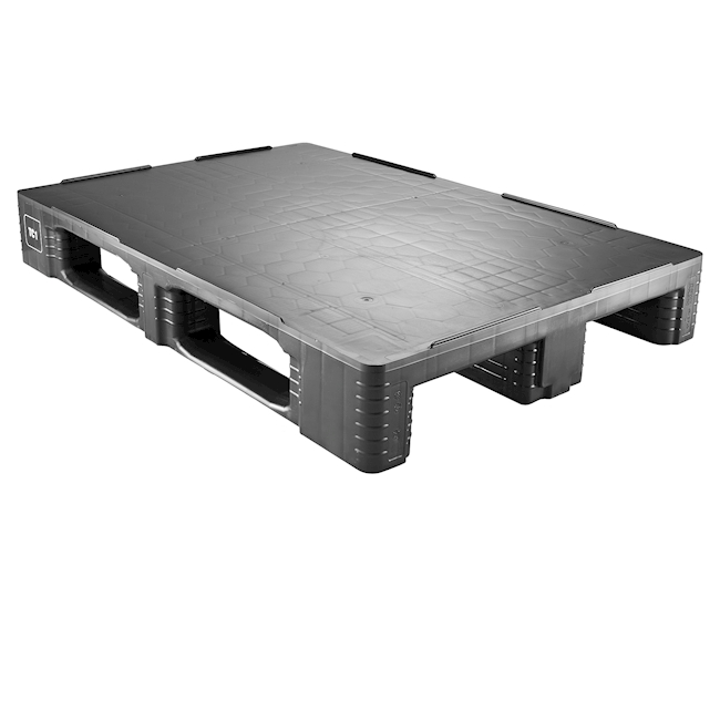 Euro Pallet TC1 ECO, 1200 x 800 mm PE-HD, black